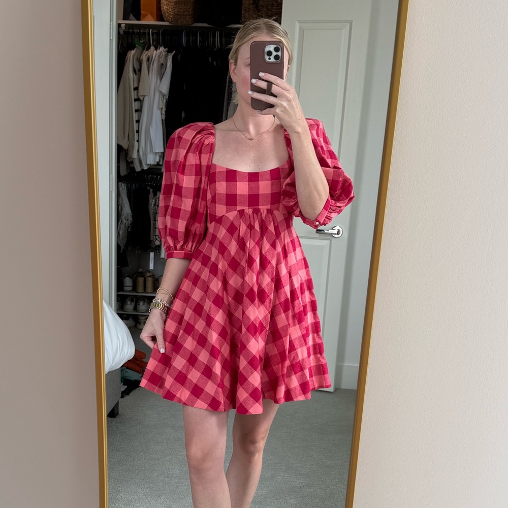 Acler Perry Gingham Dress SZ 4